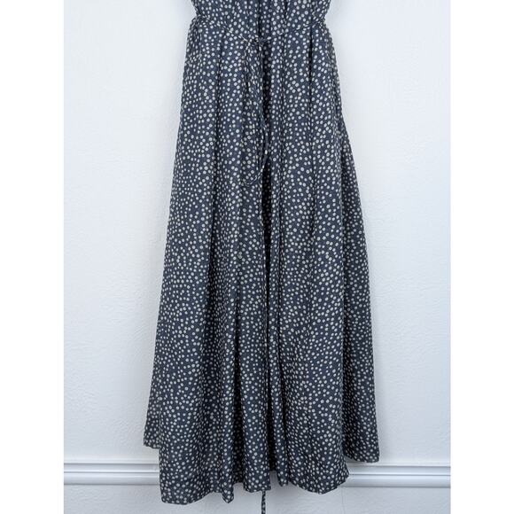 Graumann Dress Polka Dot Flowy Pinup Rockabilly Denmark Designer Blue Size S - Picture 6 of 10